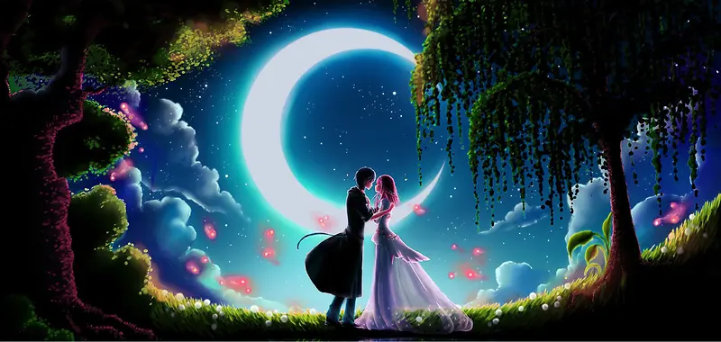 七夕情人节高清背景