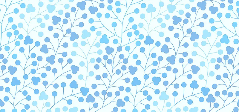 蓝色树叶图案图片
