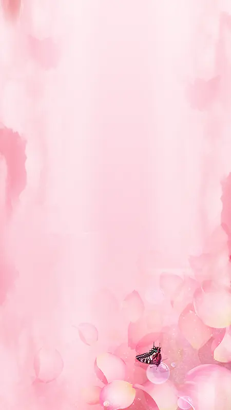 粉色新品上市花朵源文件H5背景