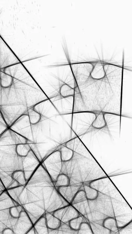 黑白手绘抽象几何形状H5背景