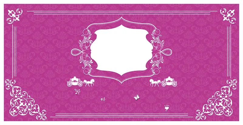 紫色婚礼迎宾区展板背景素材