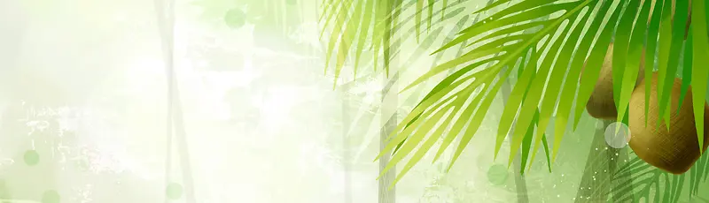 清新椰子背景