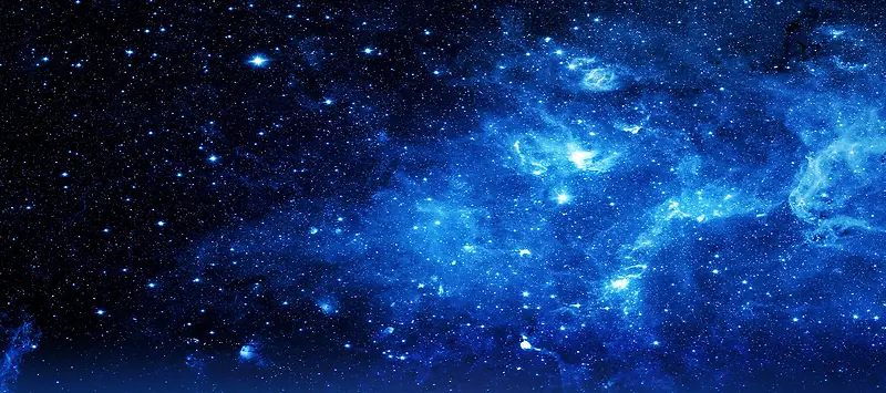 梦幻星空蓝色背景