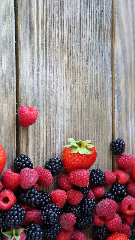 草莓树莓水果H5背景
