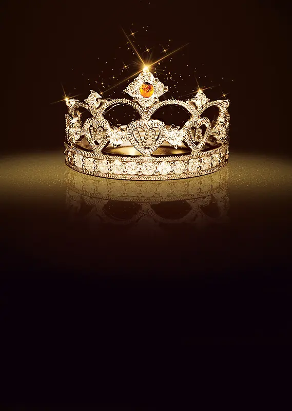 皇冠化妆品背景海报