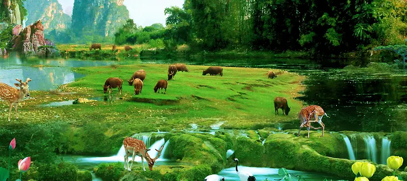 乡村背景