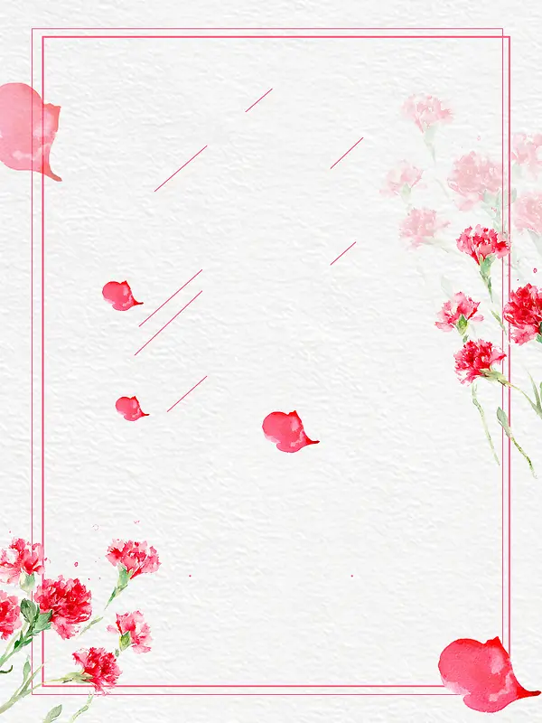 粉色花瓣夏季促销海报背景