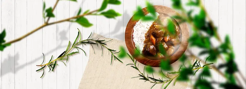 土豆炖牛腩背景图