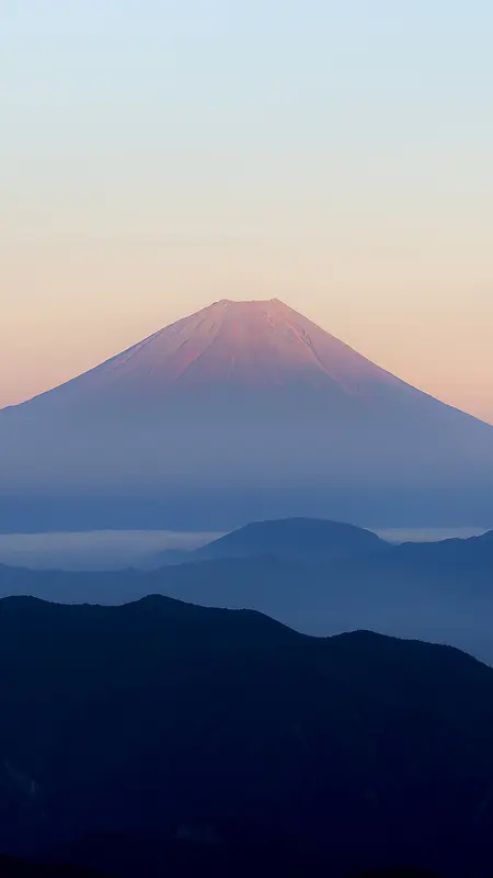 小清新日本富士山手机端H5背景