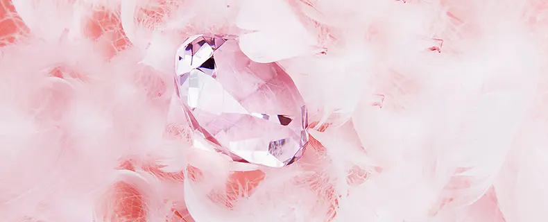 浪漫粉色钻石水晶背景