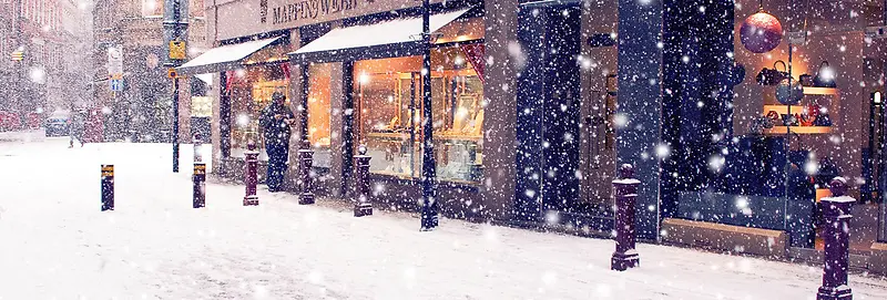 雪景banner创意设计