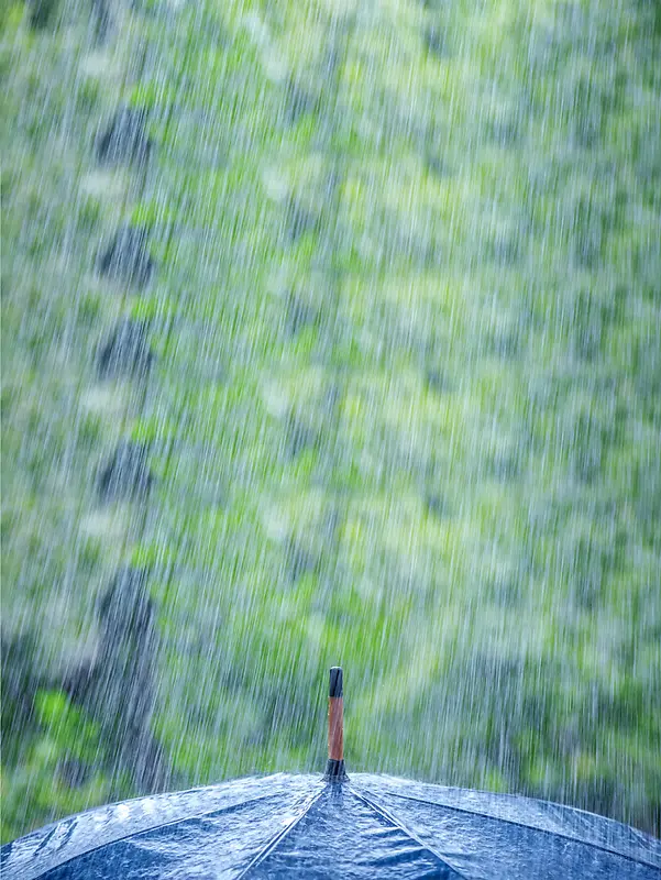 小清新雨季海报背景
