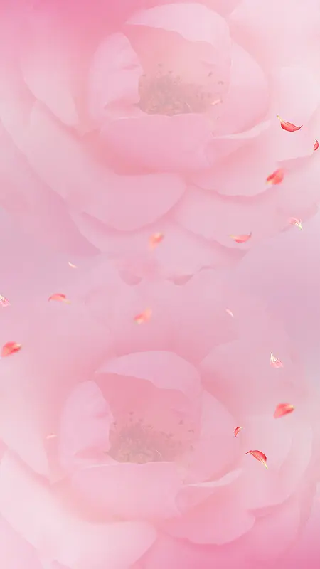 粉色浪漫花朵H5背景
