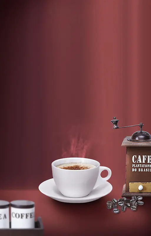 古风文艺咖啡宣传平面广告