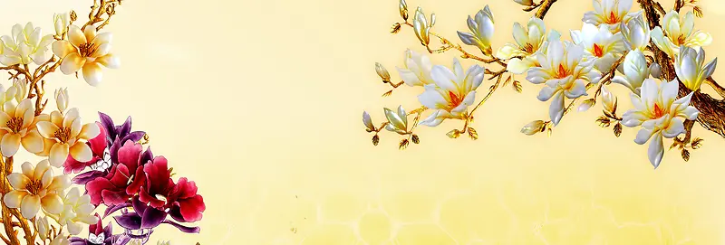 花开富贵背景