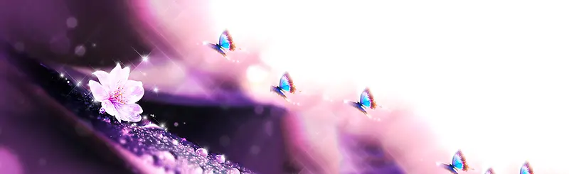 紫色唯美梦幻背景banner