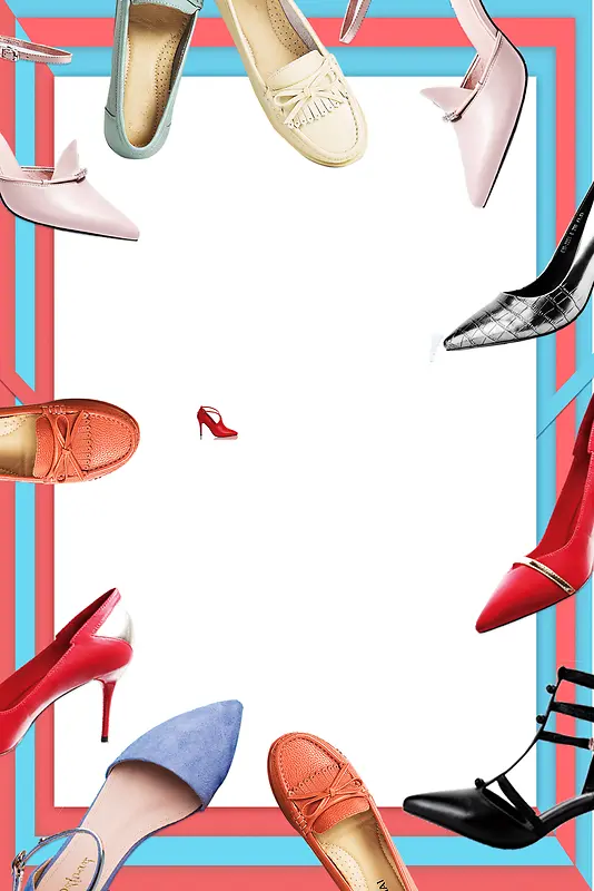 女鞋海报背景素材