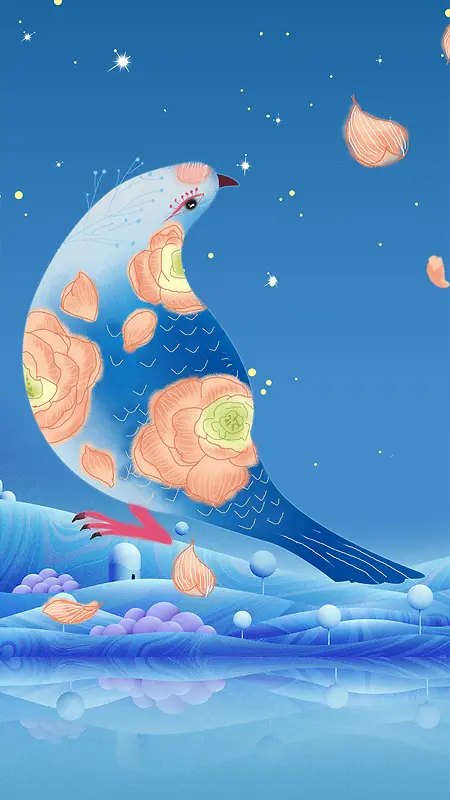 春分节气原创手绘插画
