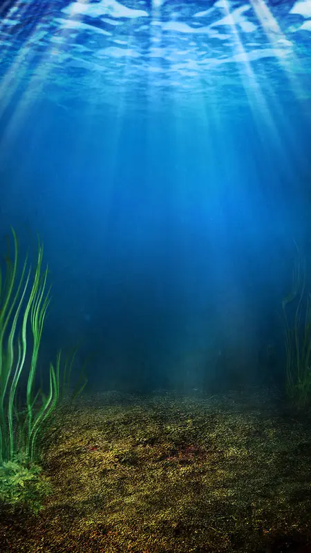 海底世界光照背景