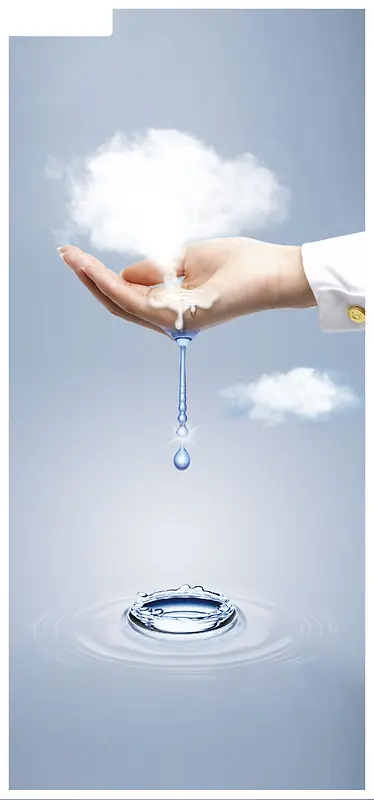 节约用水保护水资源海报背景素材