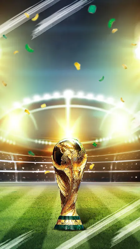 激战世界杯足球背景模板