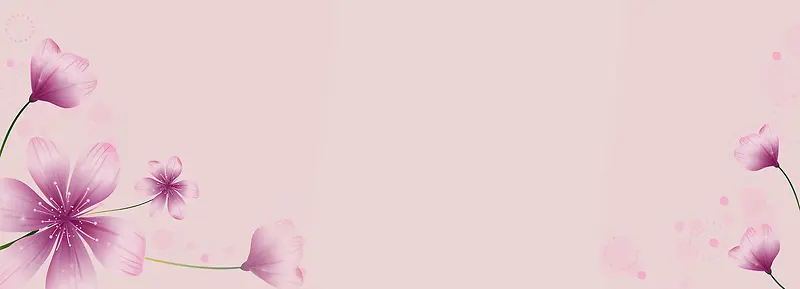韩国花纹背景banner