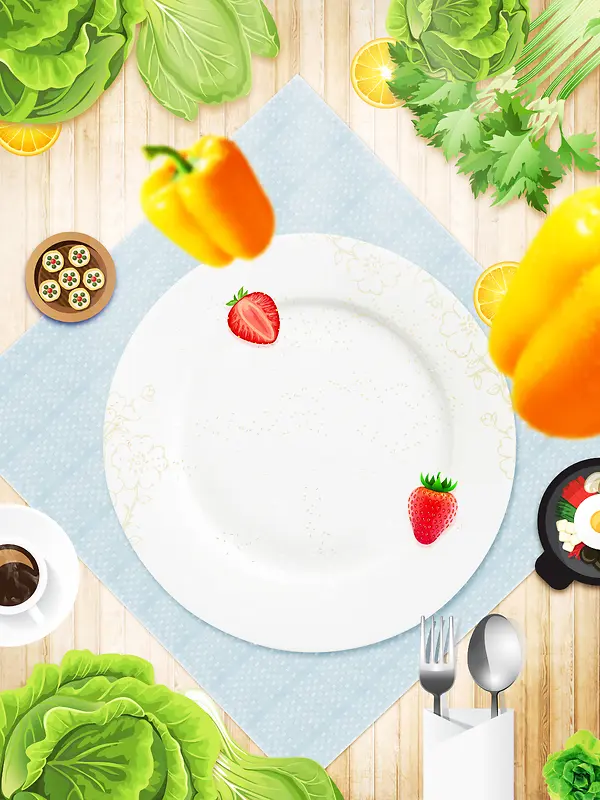 美食海报设计背景