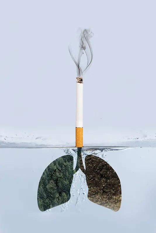 吸烟有害海报背景