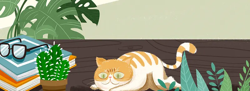 卡通手绘教师节banner背景