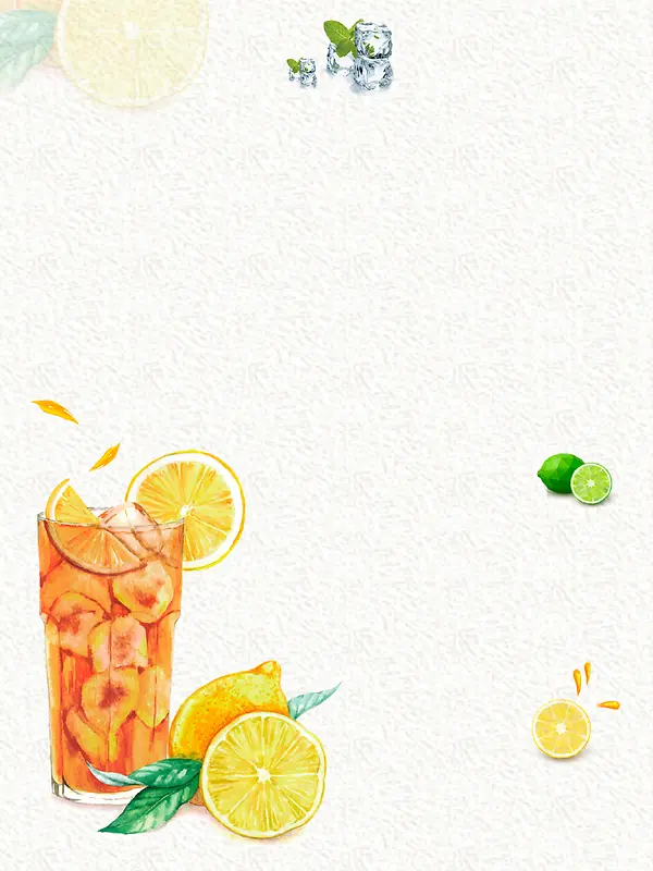 鲜榨果汁促销海报背景素材