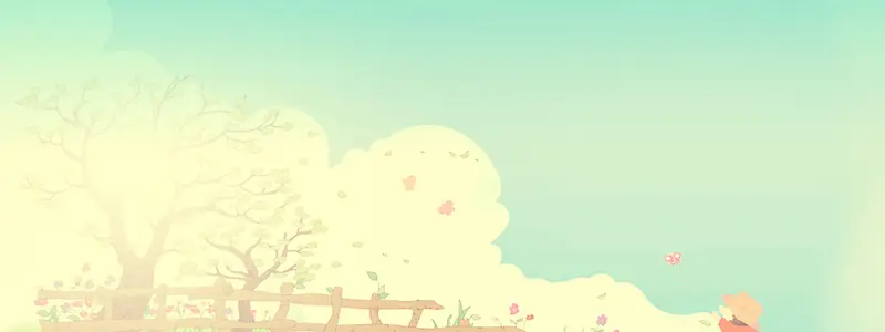 卡通树背景