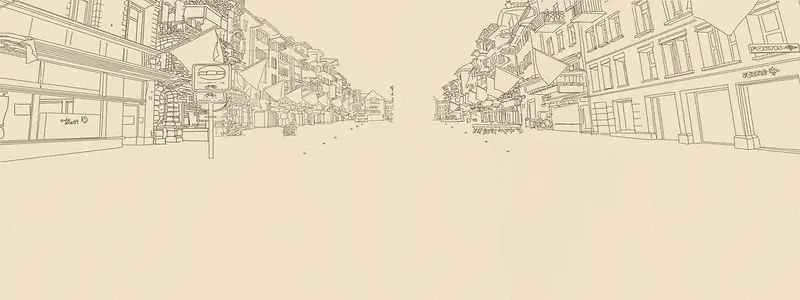 插画城市背景图
