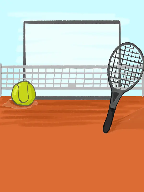 网球特训培训招生宣传海报背景素材