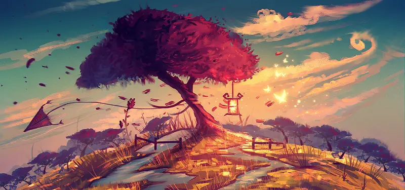 手绘背景