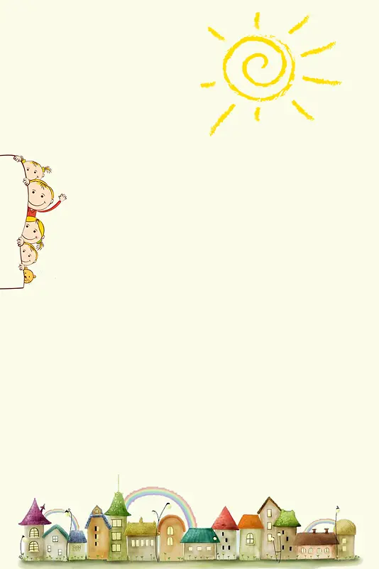 可爱卡通风格背景图