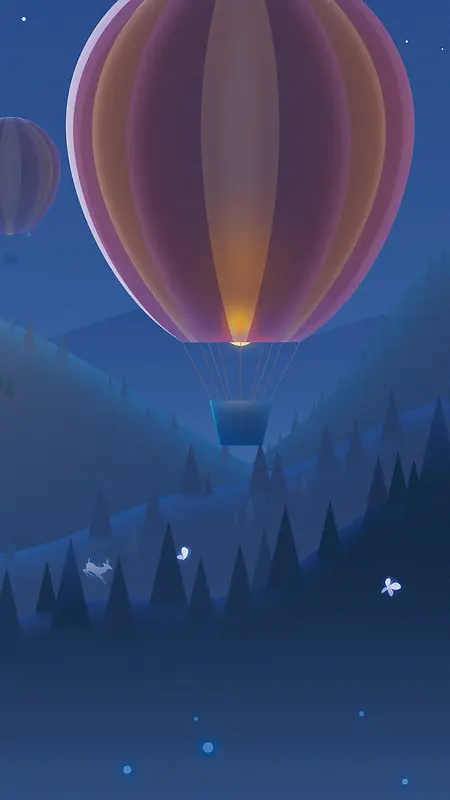 热气球H5背景