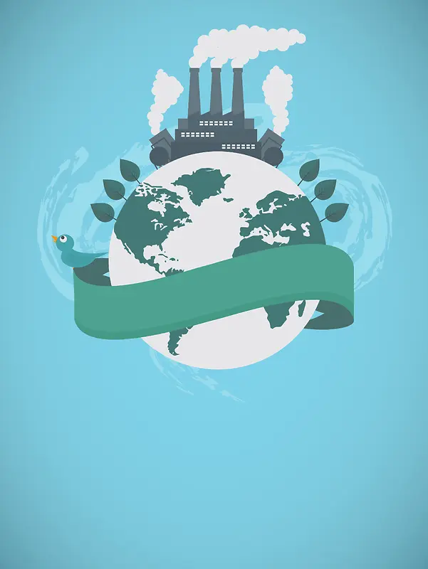 节能减排世界环境日海报背景