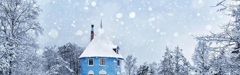 冬季城堡背景