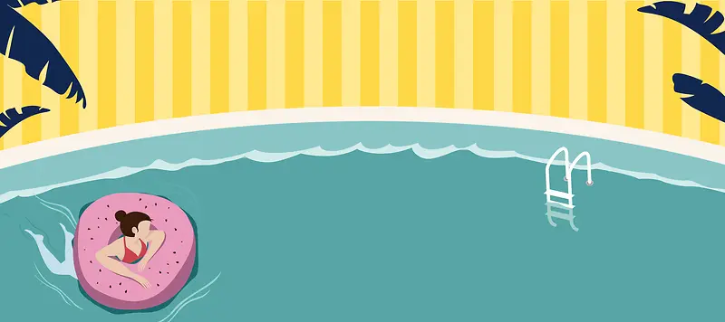 夏日上新卡通童趣小清新banner
