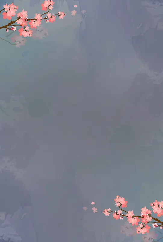 日式樱花美食海报背景模板