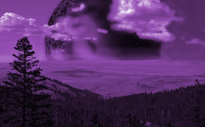 紫色魔幻天空背景