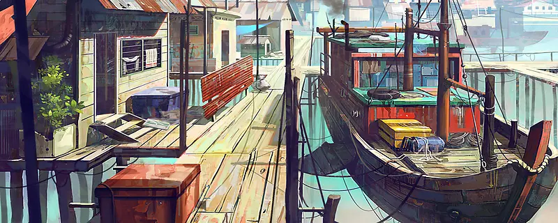 插画背景图