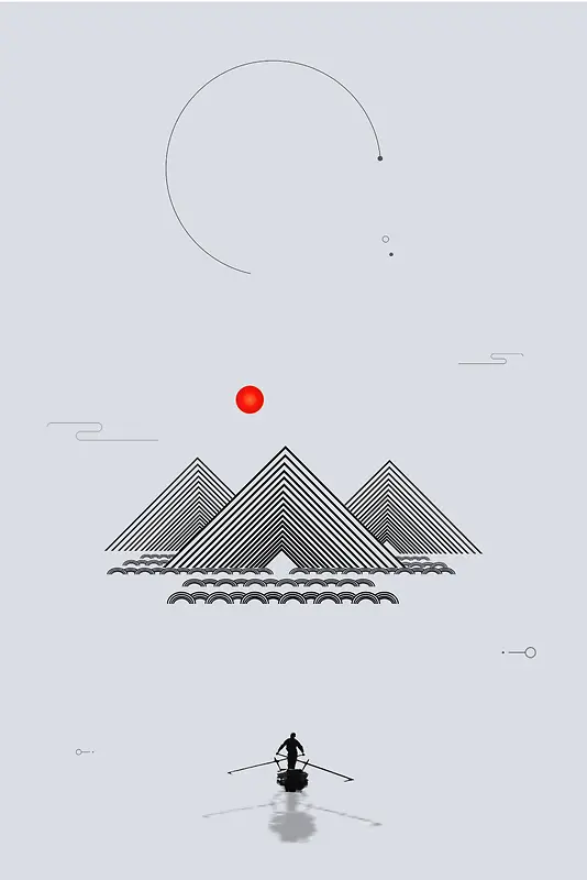 简约中国风海报背景