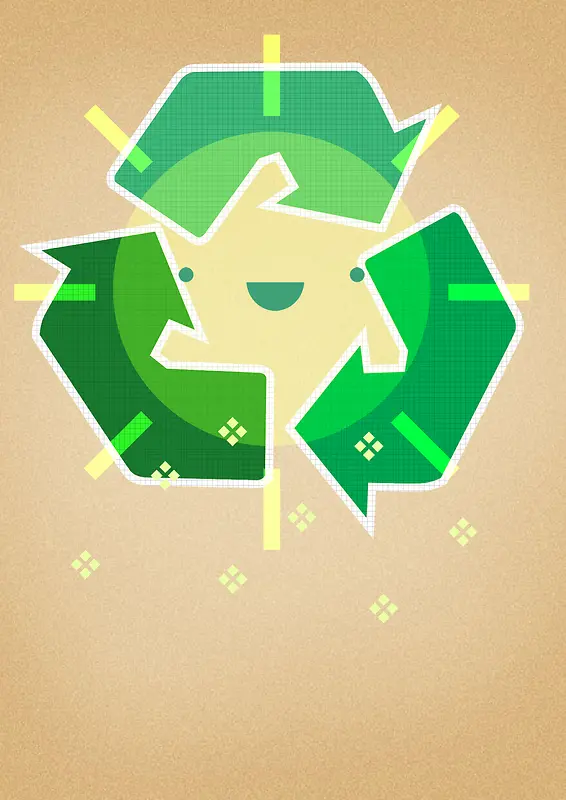 回收环保棕色背景