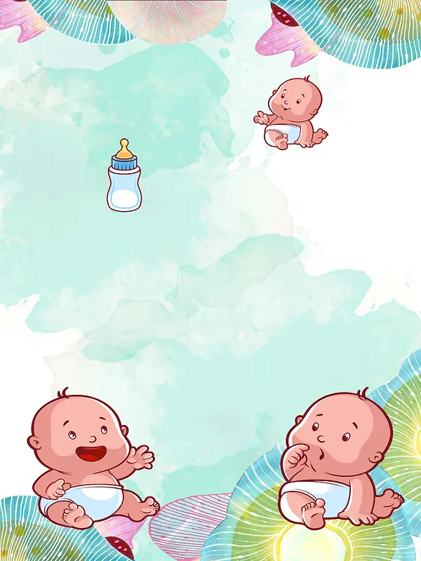 母婴产品海报背景