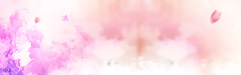 紫色花瓣渐变粉色banner背景