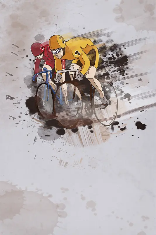 自行车比赛海报背景素材