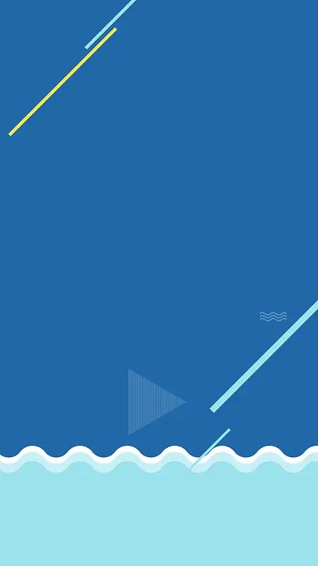 简约海洋浪花蓝色PSD分层H5背景素材