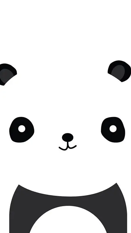 可爱卡通熊猫H5背景