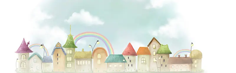 儿童手绘banner背景设计